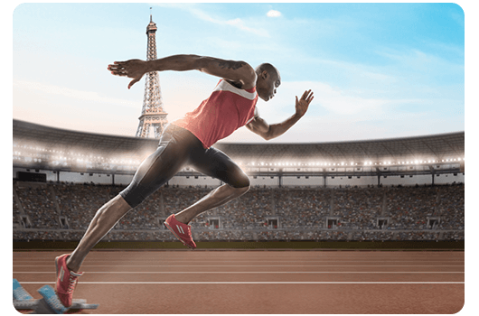 Olympic runner in Paris